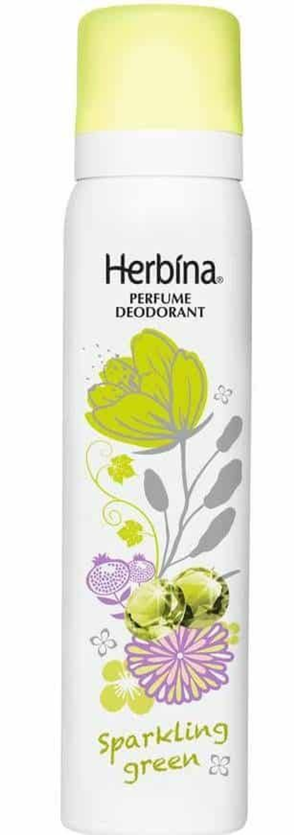 Дезодорант-спрей парфюмированный Herbina Sparkling Green женский 100 мл (из Финляндии)