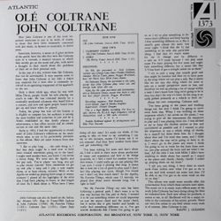 Виниловая пластинка John Coltrane ‎– Olé Coltrane LP Clear