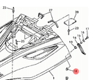 Гайка для снегоходов Yamaha 901760605500