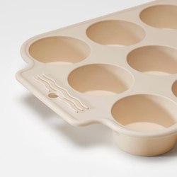 IKEA BAKTIDER  (ИКЕА БАКТИДЕР)  -  Форма для маффинов - светло-бежевый 35х23 см
