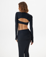 BLACK DOUBLE BODYSUIT