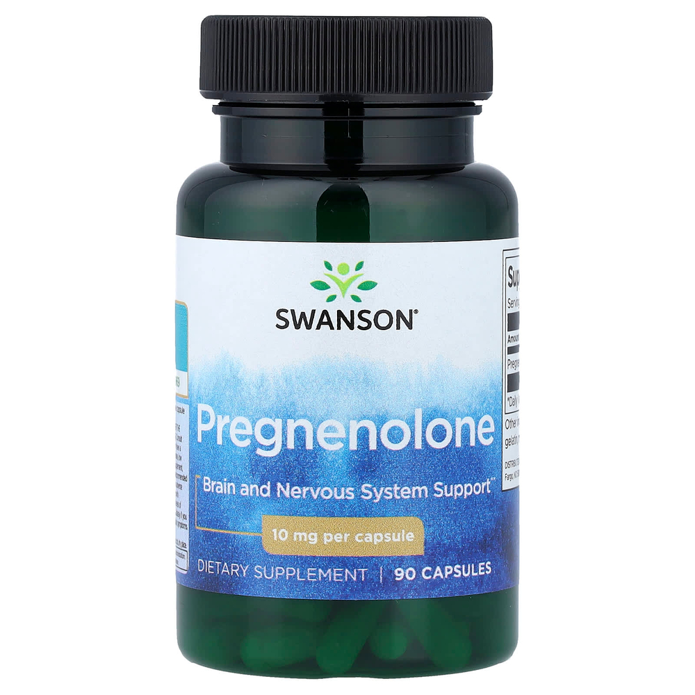 Swanson Vitamins, Прегненолон, 10 мг, 90 капсул