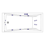 Акриловая ванна Excellent Palace Smart 180x80 WAEX.PAL18.SMART