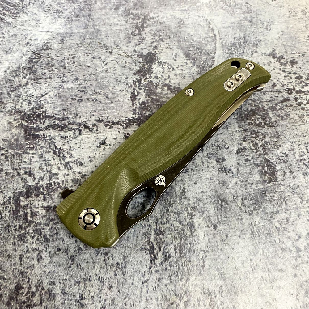 Складной нож QSP QS126-B GAVIAL, клинок D2, зеленая рукоять G10