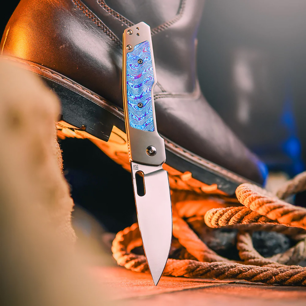 Складной нож Artisan Cutlery Gambit Queen, сталь CPM S90V, 1874G-GYTD