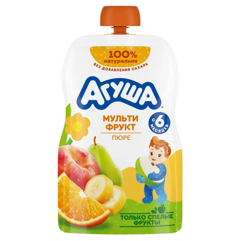 Пюре Агуша Мультифруктовое 90г