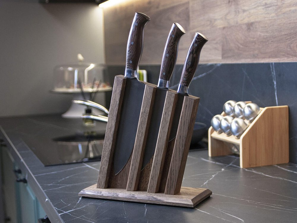 Кухонный набор из 3 кованых ножей "Profi Wood"