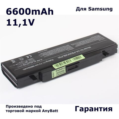 Аккумулятор AnyBatt 6600mAh, для AA-PB4NC6B AA-PB2NC6B AA-PL2NC9B AA-PB6NC6B CL1027B.806 CL1026B.806 AA-PB2NC6B/E AA-PB4NC6B/E AA-PB2NC3B