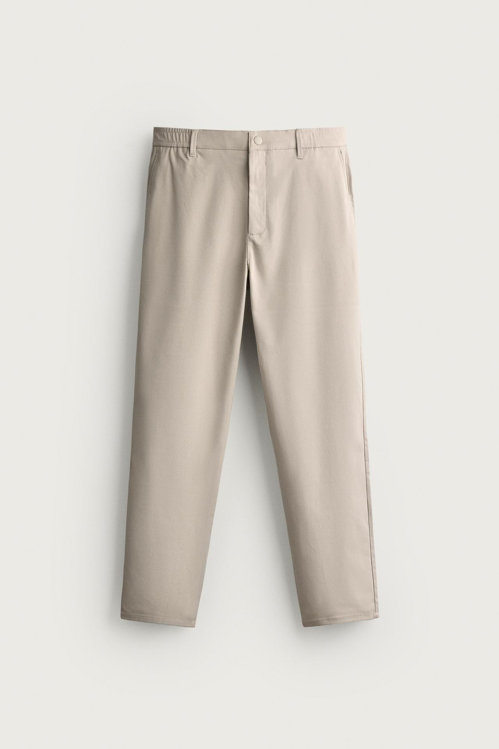ZARA БРЮКИ SLIM FIT COMFORT, КАМЕННО-СЕРЫЙ
