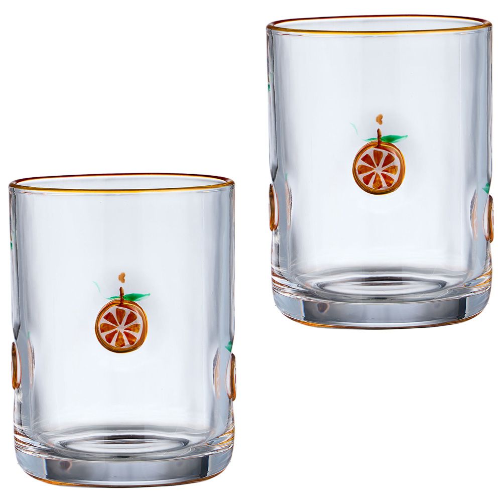 НАБОР СТАКАНОВ "FRUITY ORANGE" ИЗ 2 ШТ. 400 МЛ
