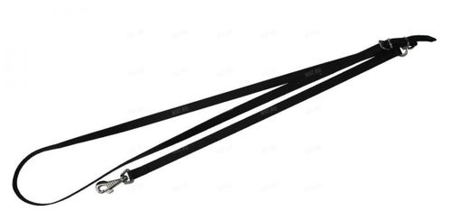 Поводок для собак Police Leash из материала BioThane, 180-225 см, черный