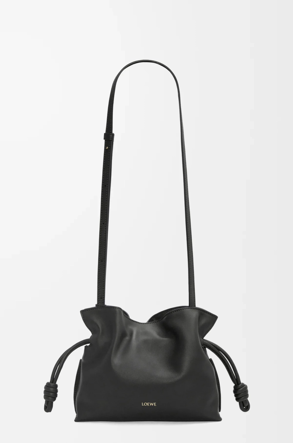 Loewe Мини-клатч Flamenco из телячьей кожи наппа, черный