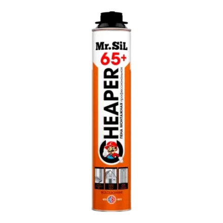 Mr.Sil Cheaper 65+ Пена монтажная профессиональная всесезонная 750мл (12шт/кор)