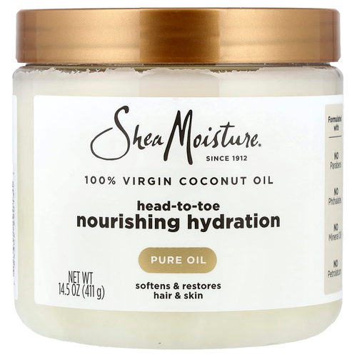 SheaMoisture, 100% кокосовое масло первого отжима, 411 г (14,5 унции)