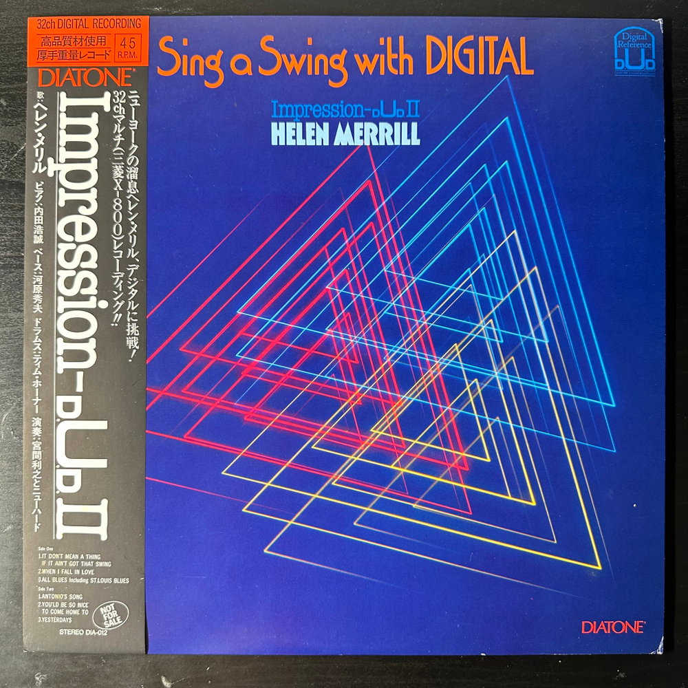 Helen Merrill ‎– Sing A Swing With Digital 12", 45 RPM (Япония 1982г.)