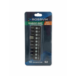 Набор бит ROSSVIK ST353, HEX, R, 10 предметов