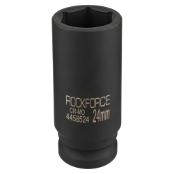 Головка ударная глубокая 24мм 6гр. 1/2'' RockForce##Rock FORCE RF-4458524