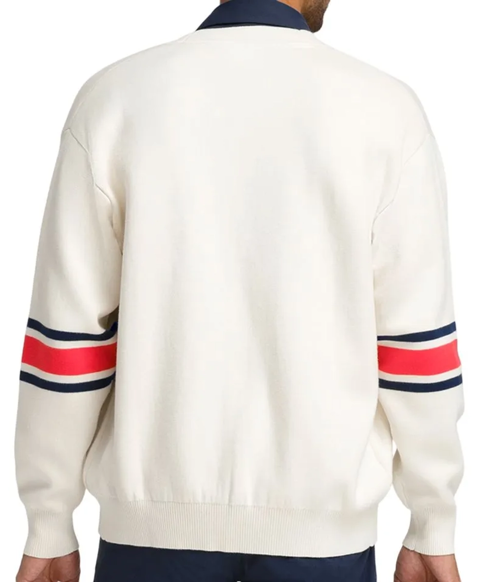 Мужская теннисная кофта Wilson Westport Cardigan - Бежевый