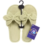 Тапочки женские домашние «COZY», цвет зелёный, р-р 40-41