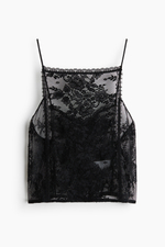 Короткий кружевной топ — квадратный вырез - H&M