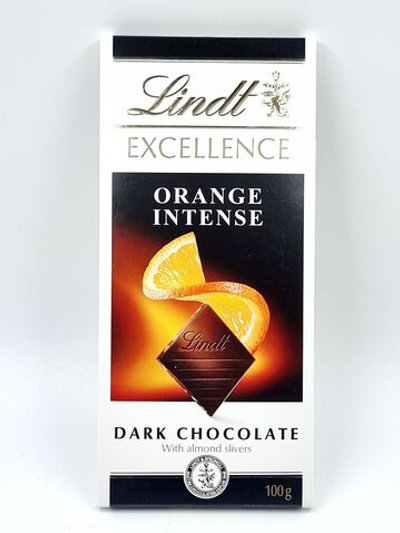 Lindt Excellence темный шоколад Orange Intense с апельсином, 100 г (Франция)
