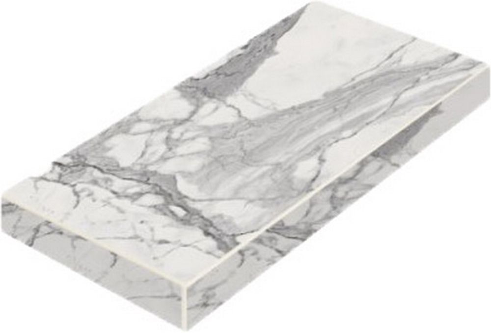 Ступень Charme Evo Statuario Scalino Nat 33х160 Ang.Sx Уг.Лев.