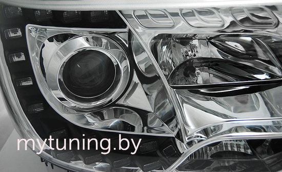 Передние фары CHROME TRU DRL для VW T5