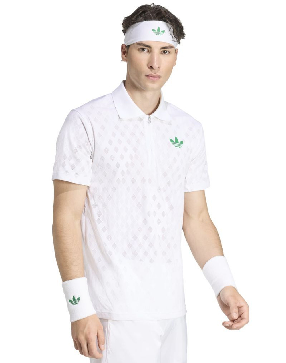 Мужское теннисное поло Adidas Tennis Pro Climacool+ FreeLift - white