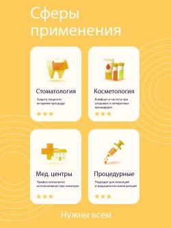 Салфетки нагрудные "Кристидент" 500шт. - ПРЕМИУМ, (3-слой.) 33х45см, Лимонные,  НДС 10%