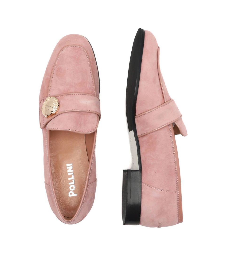 Кожаные мокасины Pollini - розовый(SA10212M0ETA3)