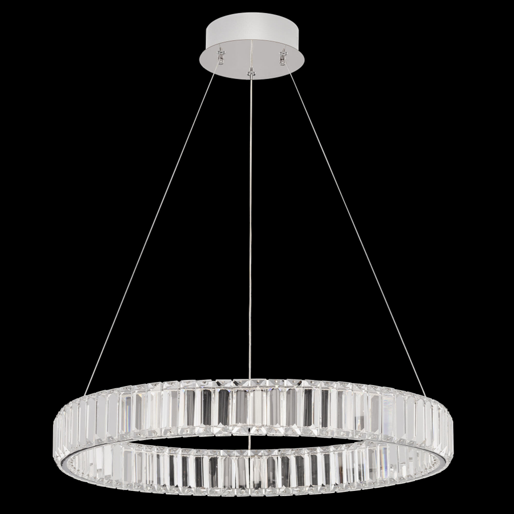 Citilux Чезаре CL338161 LED Люстра хрустальная с пультом Хром