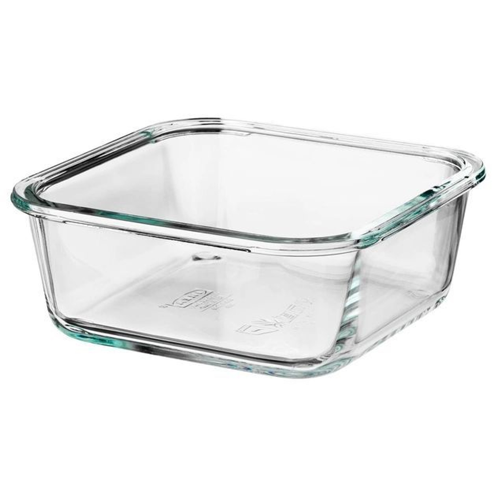 Контейнер для пищевых продуктов, IKEA 365+ квадратный/стекло (600 мл) 1 шт (из Финляндии)