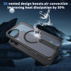 Прозрачный чехол Mesh Pro Magnetic Case для iPhone 16 Plus