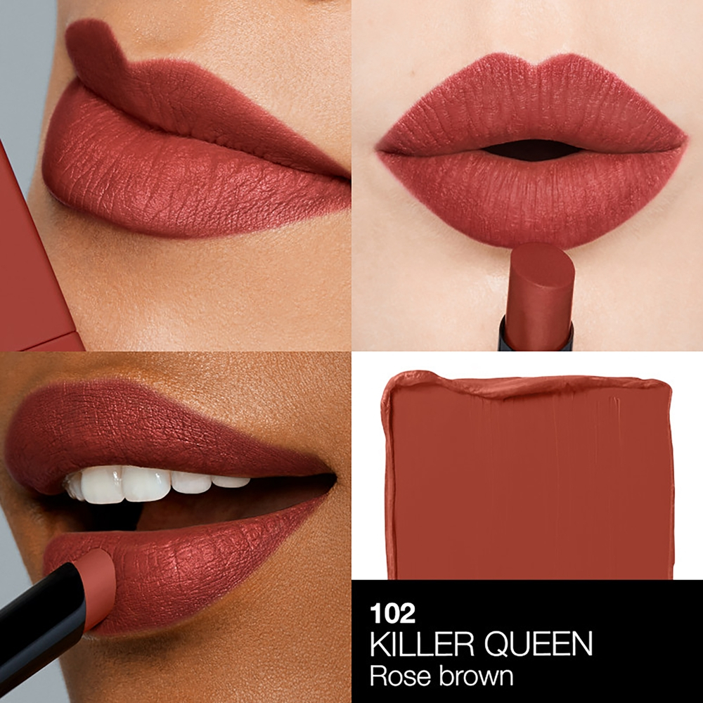 NARS Powermatte Lipstick - Трендовая помада с матовым эффектом оттенок Killer Queen ​, 1 g