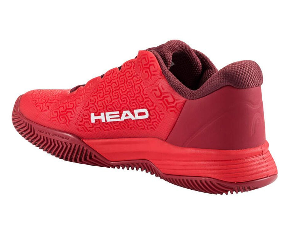 Детские теннисные кроссовки Head Revolt Pro 5.0 Clay - red/dark red