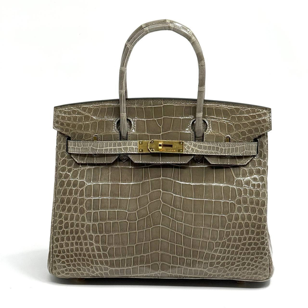 Сумка Hermes из кожи крокодила 30 см
