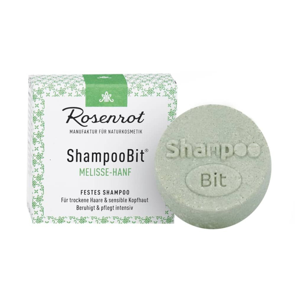 Твердый шампунь ShampooBit® Melissa-Hemp (для сухих и чувствительных волос) Rosenrot, 55 гр