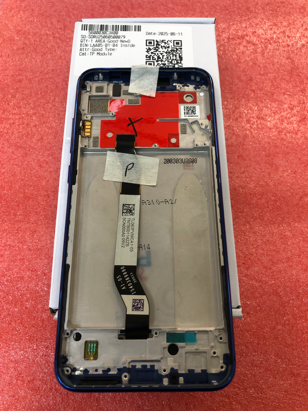 Дисплей для Xiaomi Redmi Not 8T (M1908C3XG) в сборе с рамкой, Оригинал