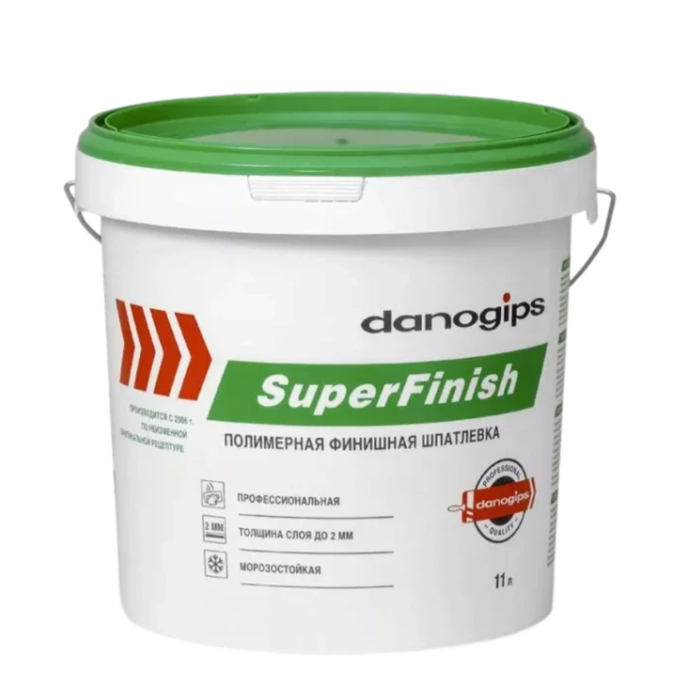 Шпаклевка финишная полимерная Danogips SuperFinish, 18кг/11л SHEETROCK /Шитрок по низкой цене
