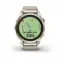 Garmin epix Pro (Gen 2) Sapphire Edition 42 мм, золотистый корпус с нейлоновым ремешком сливочного цвета