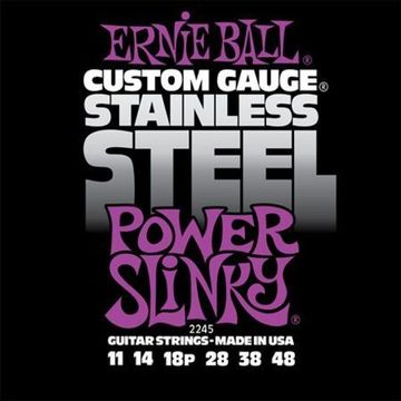 Струны для электрогитары ERNIE BALL 2245 Stainless Steel Slinky Power 11-48