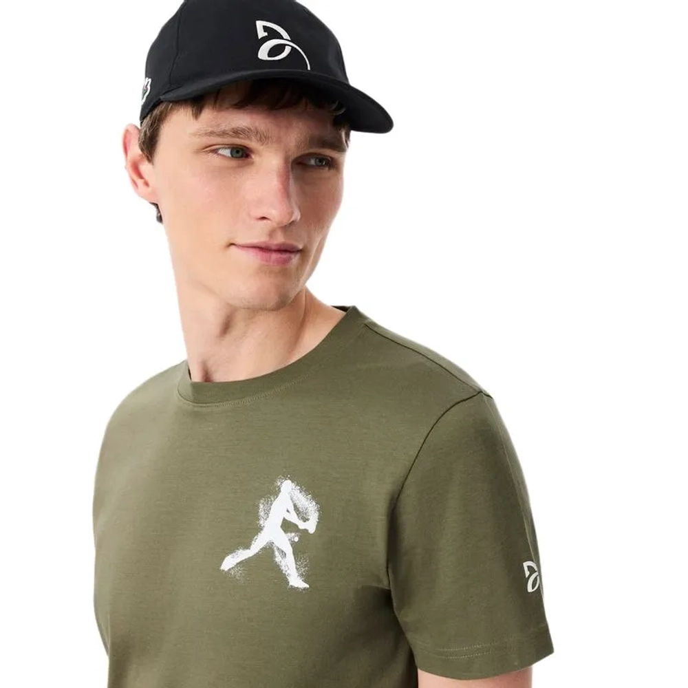 Мужская теннисная футболка Lacoste Tennis x Novak Djokovic Pack - khaki green