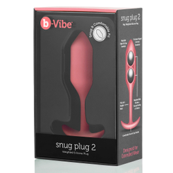 b-Vibe Snug Plug 2 - Анальная пробка для ношения