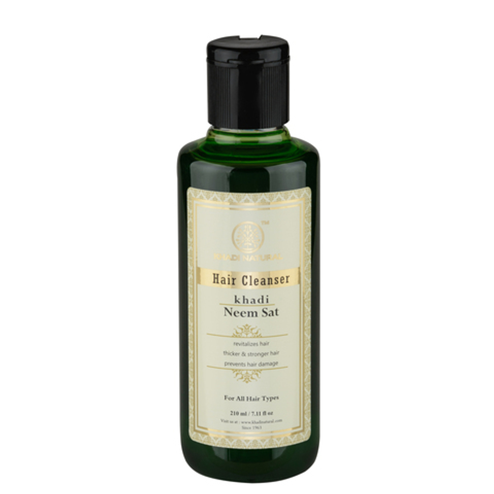 Шампунь для волос Khadi Natural Neem Sat Ним Сат Укрепляет, придает объем 210 мл