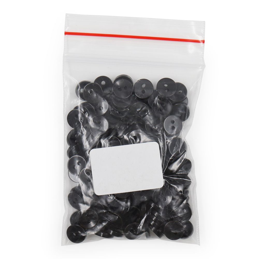 Пуговицы 2 прокола 14L=9 мм, (Black (черный)), NE74, 144 шт