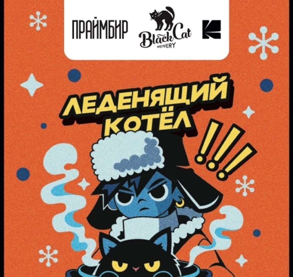 Пиво Блэк Кэт Леденящий Котел / Black Cat Ledenyashij Kotel 20л - кег