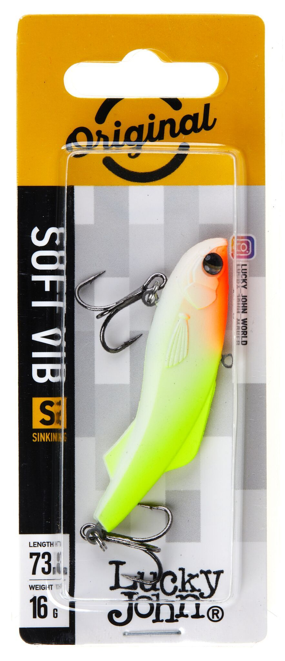 Воблер тонущий вертикальный LJ Pro Series SOFT VIB 78/021