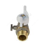 Кран для манометра шаровой латунь 1125 Standard Ду 15 Ру40 НР/нак/гайка G1/2"-М20х1,5 Aquasfera 1125-03
