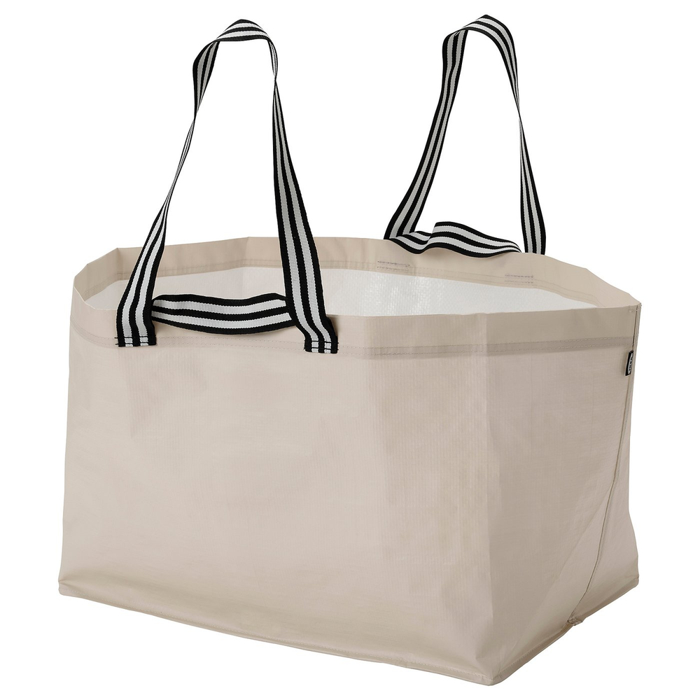 IKEA GÖRSNYGG  (ИКЕА ГЁРСНИГГ)  -  Большая сумка - светло-бежевая 57x37x39 см/71 л