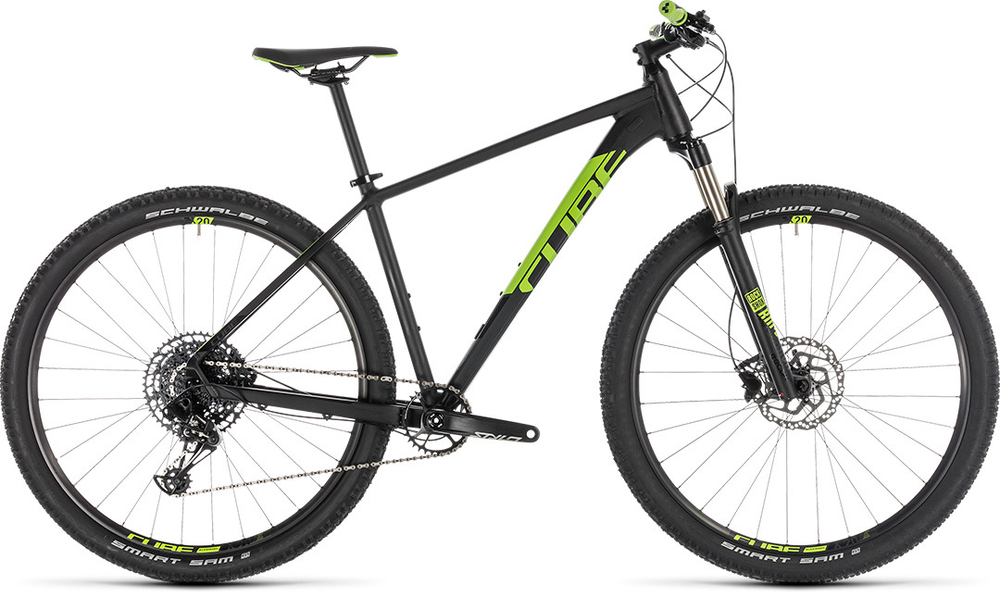 Велосипед CUBE 2019 ACID Eagle 27.5  black´n´flashgreen  18"